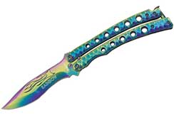 Cuchillo Mariposa, Reflet - Rainbow, Albainox