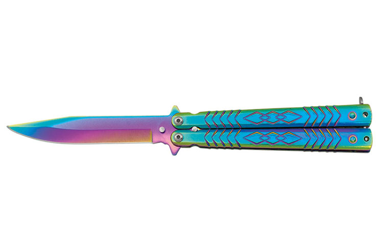 Couteau Papillon, Reflet - Rainbow, Albainox