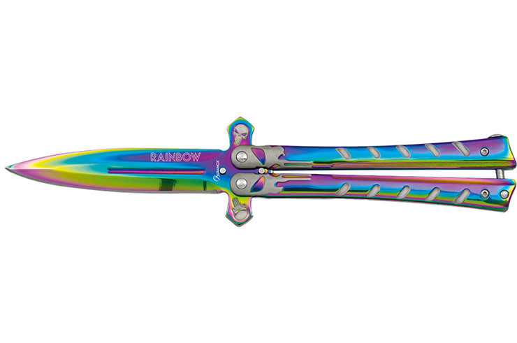 Butterfly Knife, Crane - Rainbow, Albainox