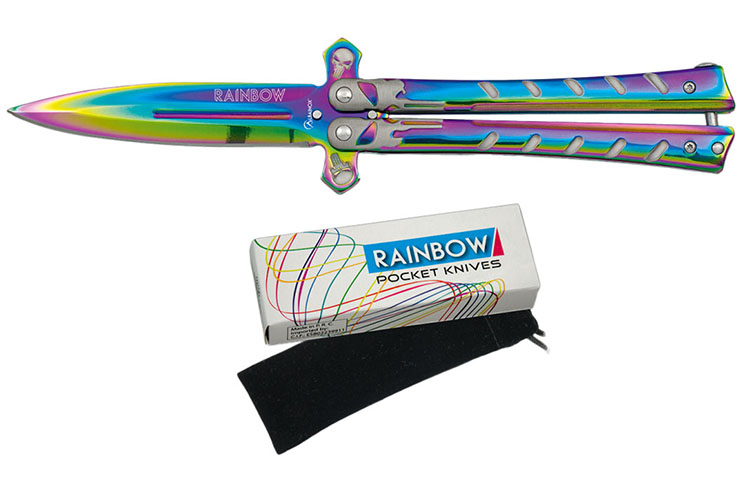 Cuchillo Mariposa, Crane - Rainbow, Albainox