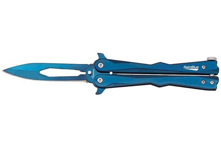 Cuchillo mariposa, Blue Wave - RainBlue, Albainox