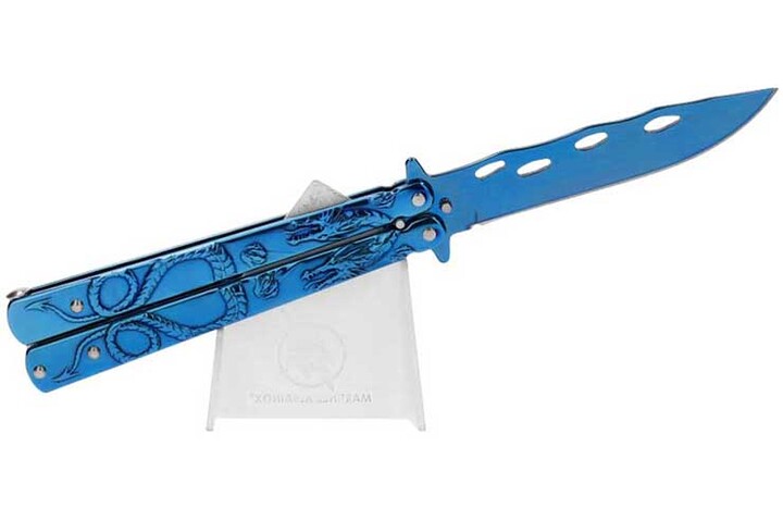 Faca para borboletas, Dragão azul - RainBlue, Albainox
