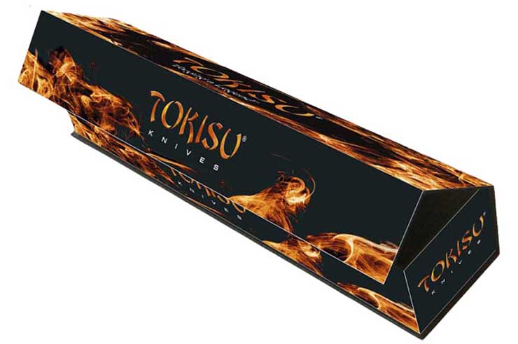 Cuchillo estilo japonés, Tsukamaki - Acero damasco, Tokisu