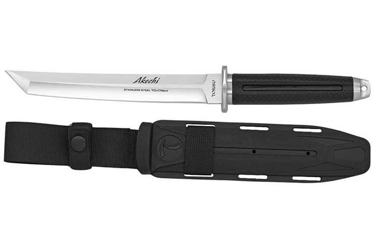 Knife with Tanto Style Blade - Stainless Steel, Tokisu