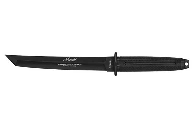 Knife with Tanto Style Blade - Stainless Steel, Tokisu