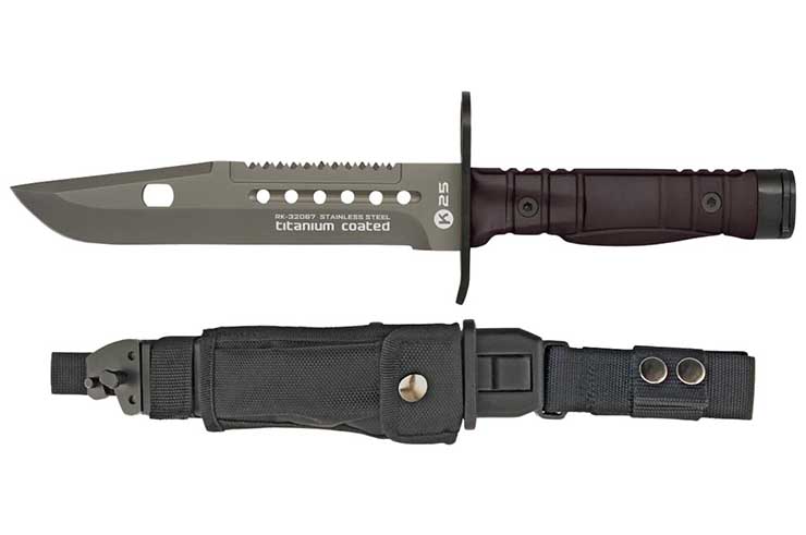 Cuchillo táctico, con kit de afilado - Bayoneta, K25