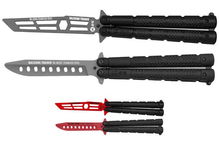 Cuchillo mariposa ficticio, Entrenamiento - Acero inoxidable, K25