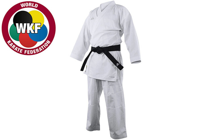 WKF Karate Kimono - K220KF Stripeless, Adidas