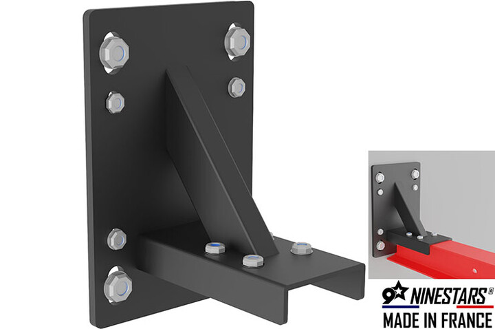 Fixation Murale pour Rail de Convoyage | NineStars®