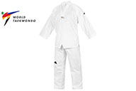 Dobok Taekwondo 1FIGHT1 - Brodé Club - Col Blanc - 65% Polyester/35% Coton - Taille 150cm