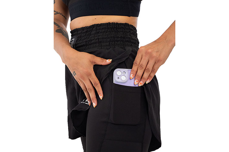 2 in 1 shorts, women - MSSW302, Metal Boxe