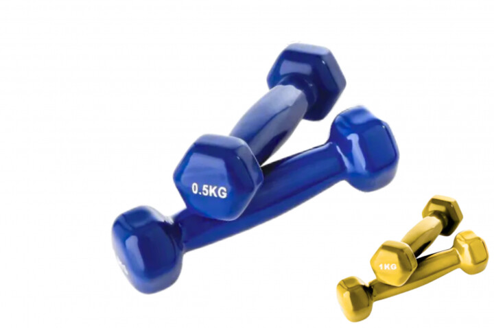 Pair of mini dumbbells (0.5 and 1 kg), Fit&Rack