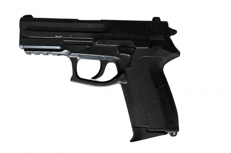 Rubber pistol, Model with magazine (Magazine defect)