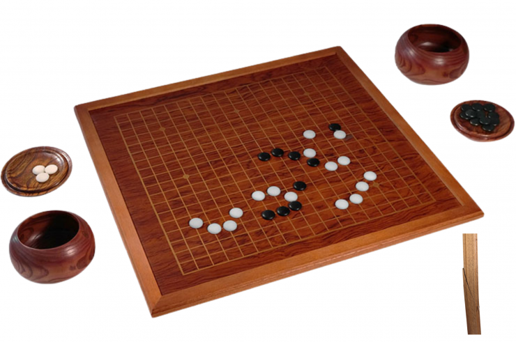 Ajedrez chino y juego de Go, paquete de estrategia (Marco agrietado)