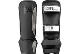 Shin & foot guards, Silva - Silver, Tapout