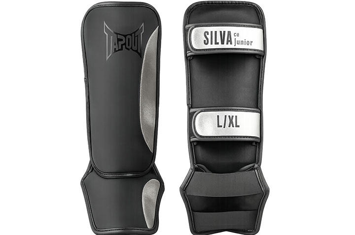 Protège-tibias & pieds, Silva - Silver, Tapout