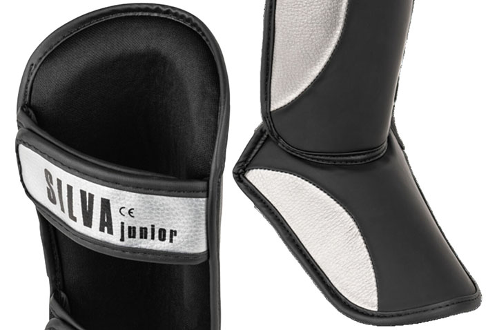 Protecções para as canelas e pés, Silva - Prata, Tapout