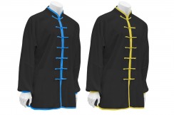 White & black Taiji top, Classic fabric