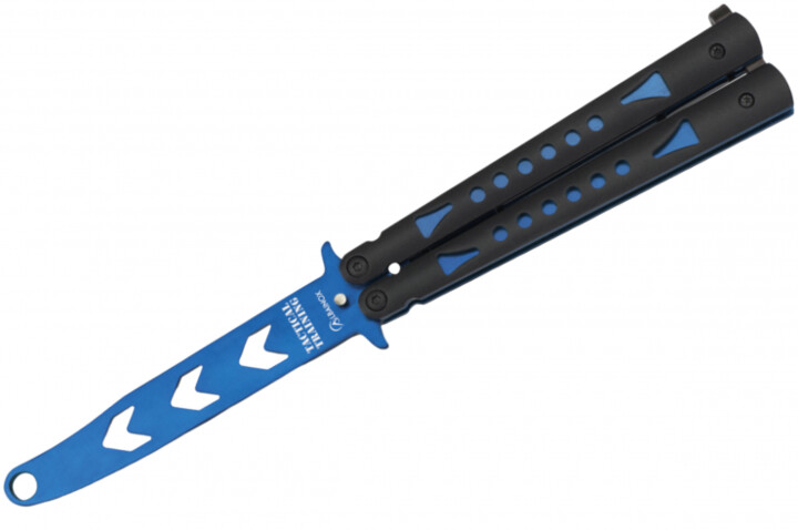 Couteau Papillon factice, Entraînement - Balisong Blue I (22 cm)