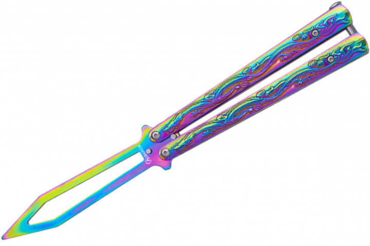 Couteau Papillon factice, Entraînement - Balisong Dragon (24 cm)