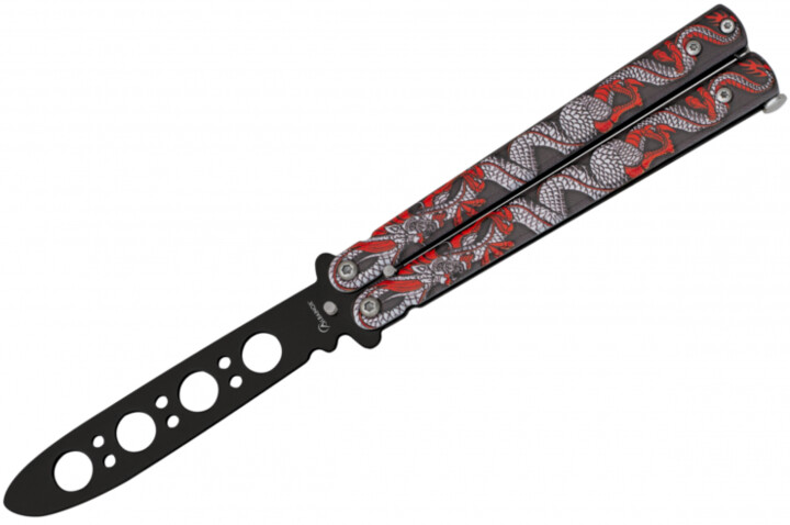 Cuchillo mariposa de entrenamiento - Balisong Snake (21 cm)