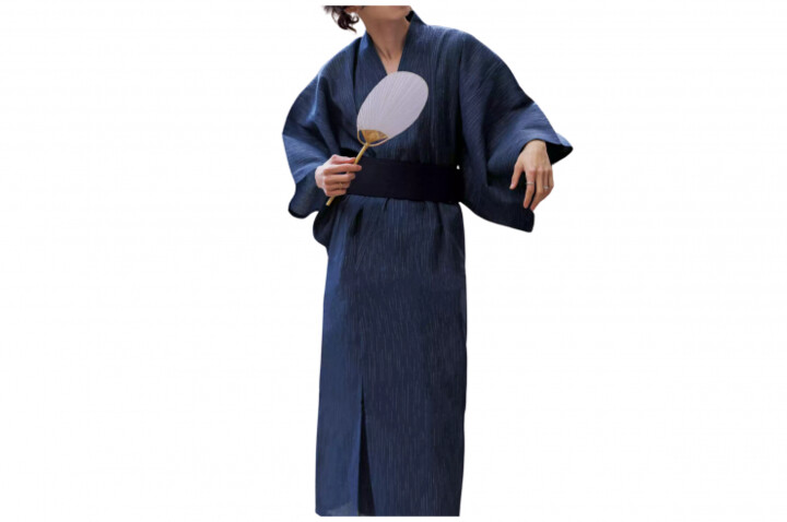 Kimono léger d'intérieur, motifs lignes Yukata