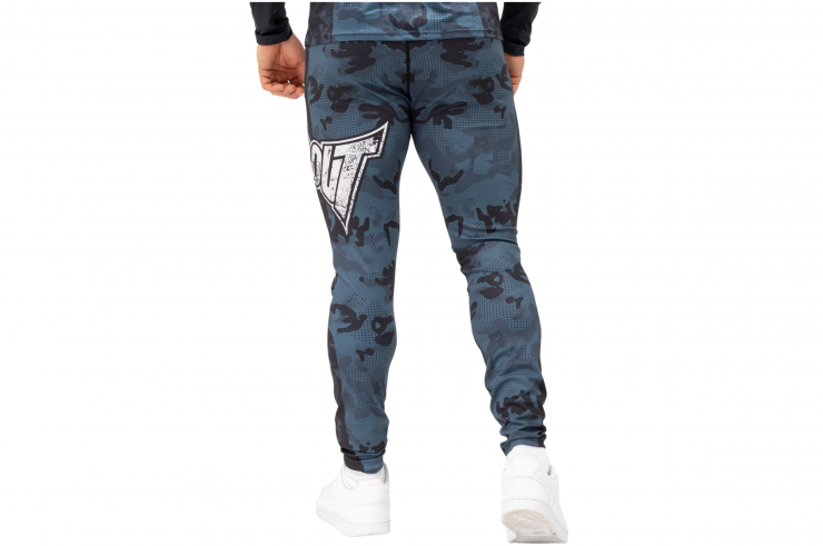 Legging de compressão, Homem - Camuflagem azul, Phantom Athletics