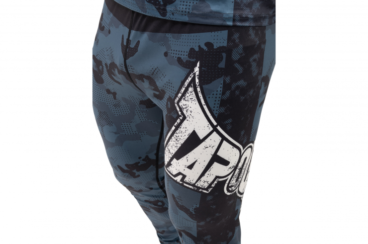 Legging de compressão, Homem - Camuflagem azul, Phantom Athletics