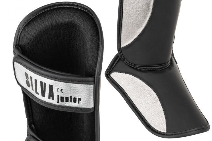 Shin & foot guards, Silva - Silver, Tapout
