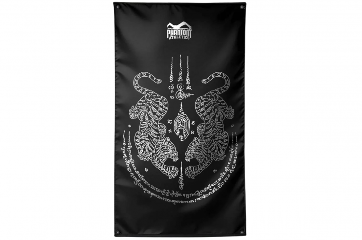 Decoração de parede sublimada, lona com ilhós - Phantom Athletics