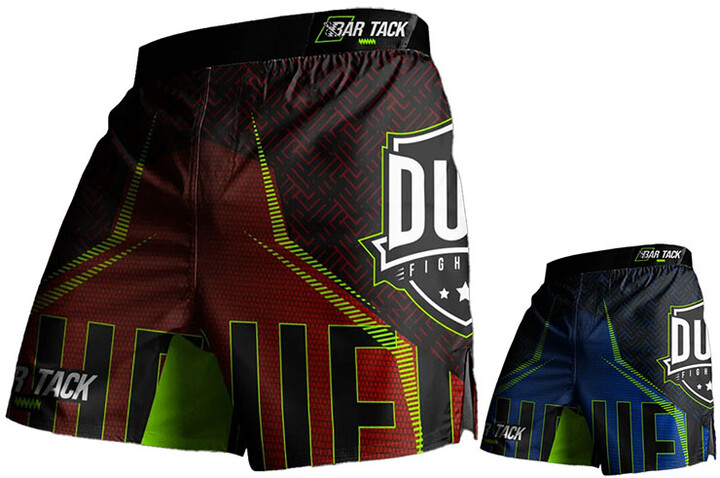 Calções de MMA AeroLite ™ - Bar Tack x Duel Fighting, Bar Tack