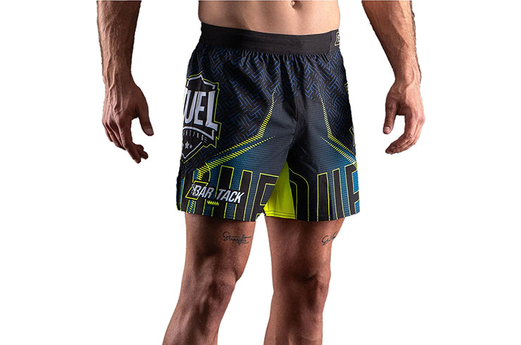 Calções de MMA AeroLite ™ - Bar Tack x Duel Fighting, Bar Tack