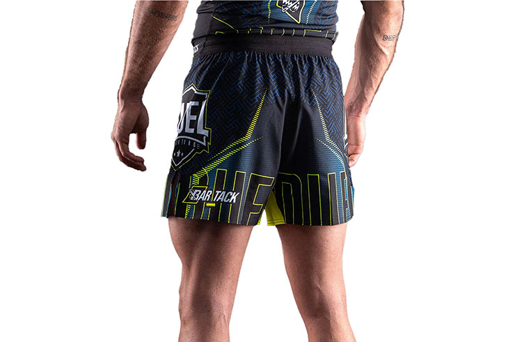 Calções de MMA AeroLite ™ - Bar Tack x Duel Fighting, Bar Tack