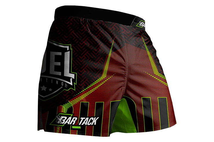 Calções de MMA AeroLite ™ - Bar Tack x Duel Fighting, Bar Tack