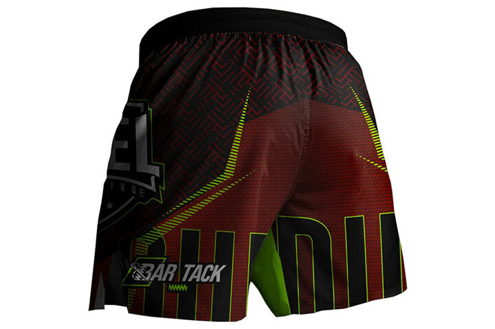 Calções de MMA AeroLite ™ - Bar Tack x Duel Fighting, Bar Tack