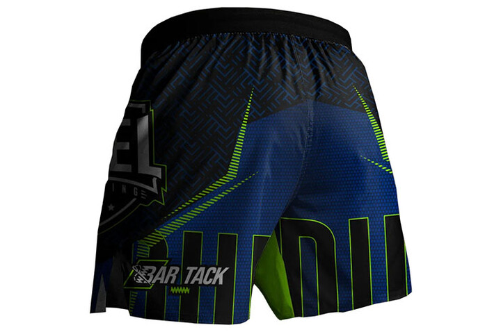 Calções de MMA AeroLite ™ - Bar Tack x Duel Fighting, Bar Tack