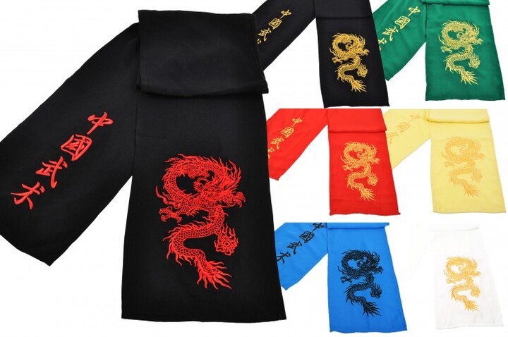 Kung-fu Wushu Belt,  Classical - Embroidered Dragon | ShenLong®