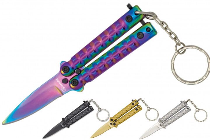 Porte-clés, Mini Couteau Papillon - Hunt I