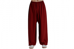 Pantalones de Kung-fu, Tai Chi, Rojo Clásico