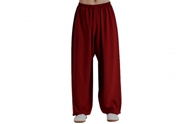 Pantalones de Kung-fu, Tai Chi, Rojo Clásico