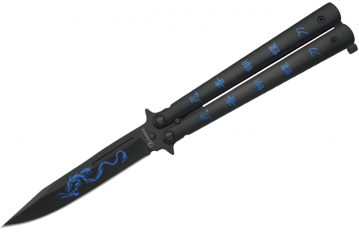 Cuchillo mariposa, Acero inoxidable - Night Fighter, Albainox