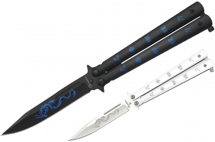 Butterfly Knife, Stainless Steel - Night Fighter, Albainox