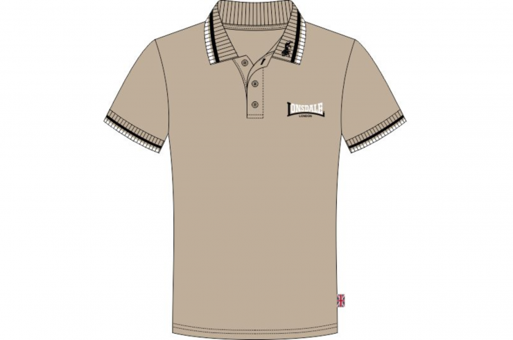 Camisa pólo de algodão, manga curta - Lion, Lonsdale