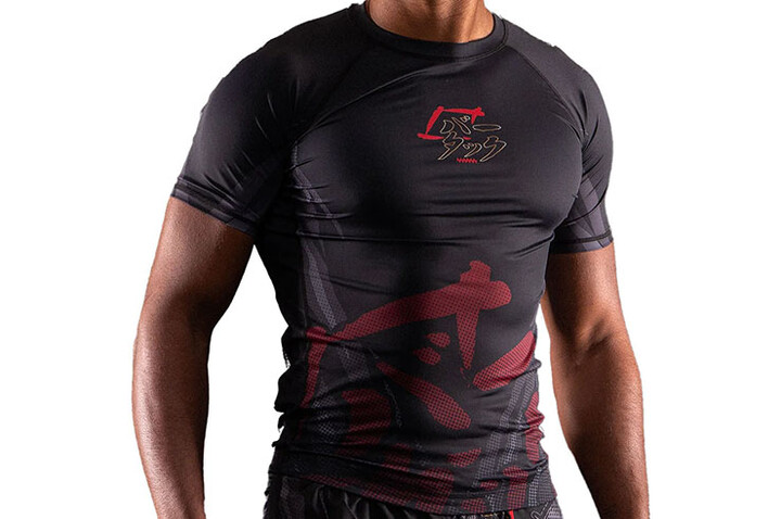 Rashguard, manga curta - Oni 鬼, Bar Tack