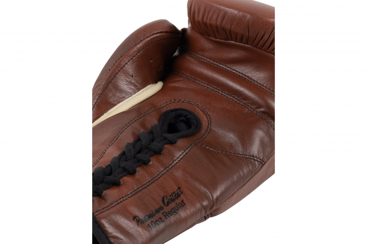 Gants de boxe à lacets, Cuir véritable - Vintage, Benlee