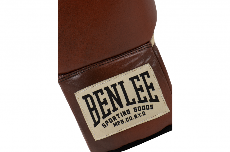 Gants de boxe à lacets, Cuir véritable - Vintage, Benlee