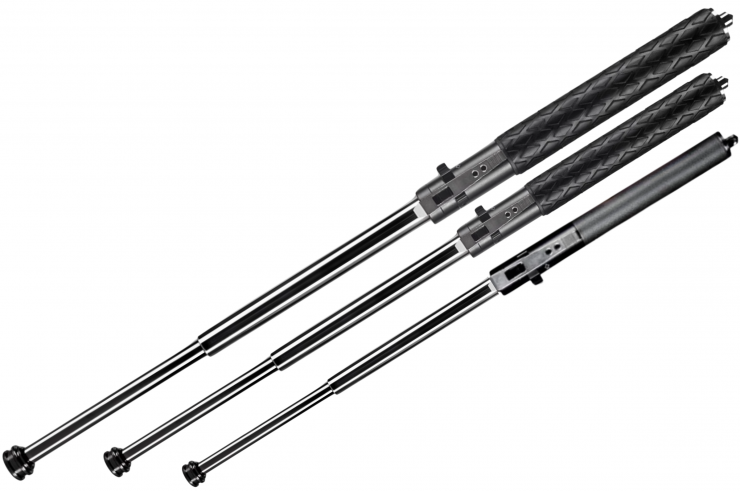 Telescopic baton, Automatic deployment