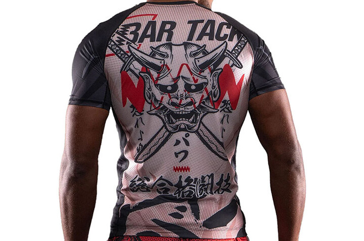 Rashguard, manga curta - Oni 鬼, Bar Tack