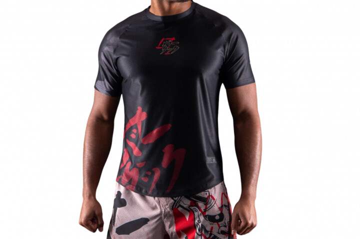 Camiseta DryMax™, Manga Corta - Oni 鬼, Bar Tack