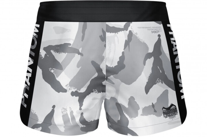 MMA Shorts - Fusion-R Whiteout Winter Camouflage, Phantom Athletics